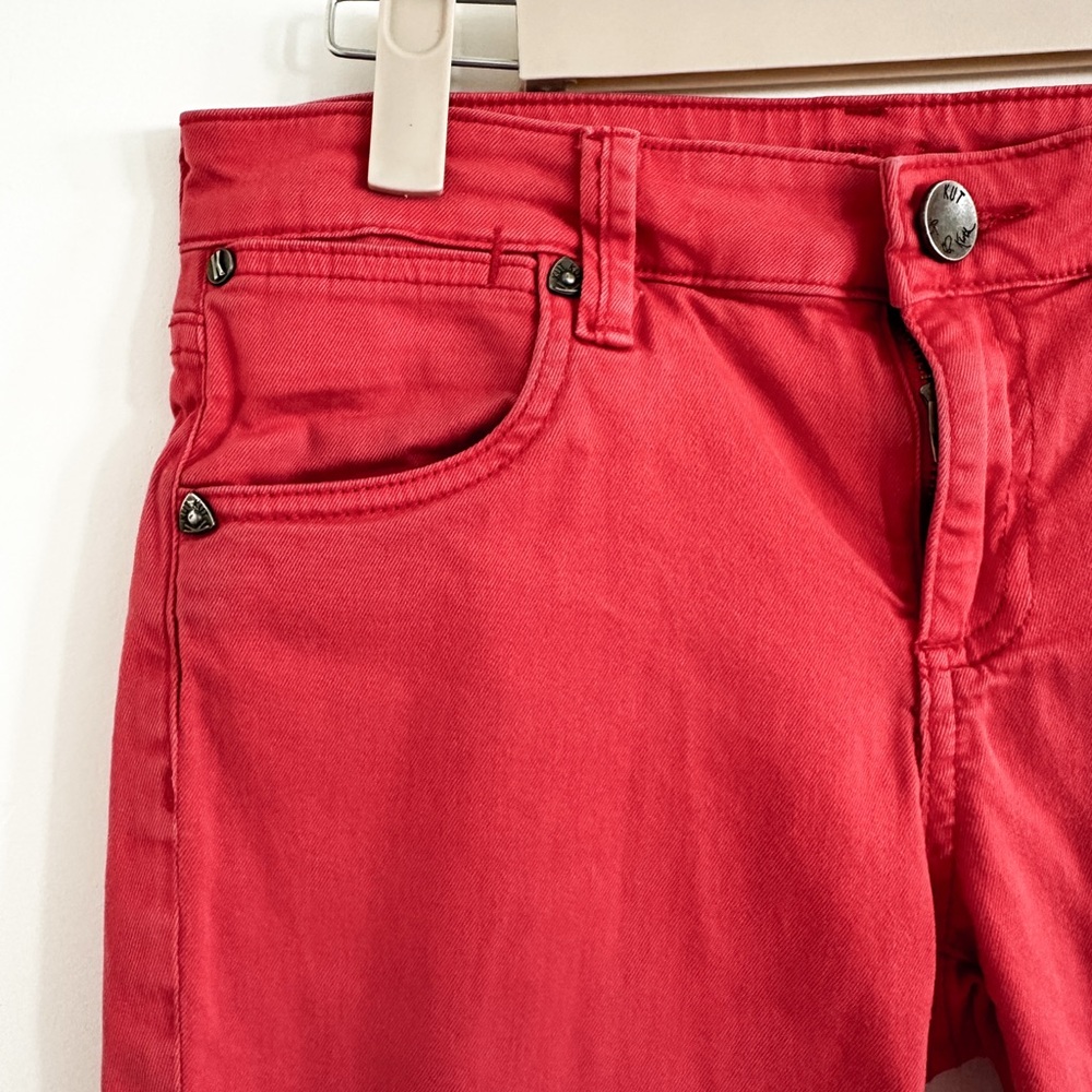Kut from the Kloth Red Low-rise Bermuda Shorts size 0 - Picture 2 of 5